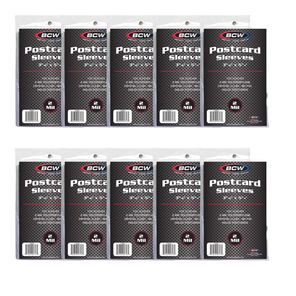 post card sleeves Mandu Deco Kpop Postcard Clear Polypropylene Protector for Albums Postcards 4x6 inches, PVC Free and Acid Free, 50 Sleeves per Pack (109x154mm) : Office Products strike matchcovers and other items up to 3 x 5 BCW 1-pcslv Postcard Sleeves, Price/100
