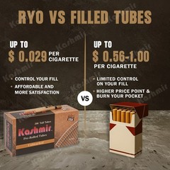 unbleached cigarette tubes OCB Eco-tubes : r/RYO Cigarette Tobacco Leaf - Rolling