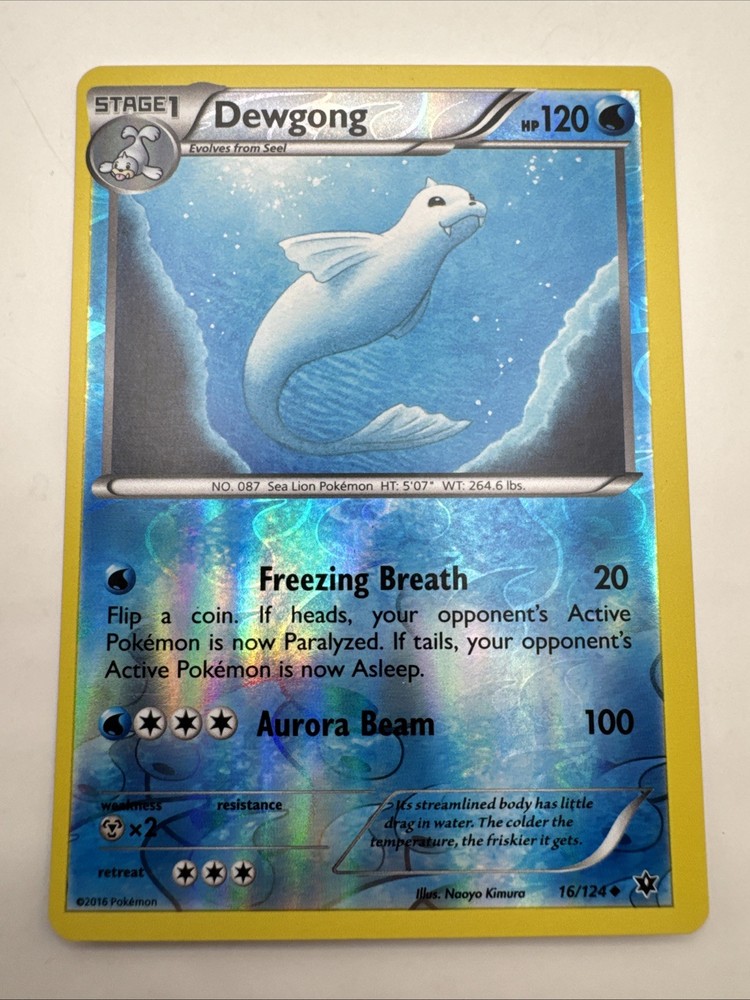pokemon card dewgong (H6) [1WW] Aurora Beam (50) [2WW] Ice Beam (30) Flip a coin Pokemon 2026 M3 Munikis Zero
