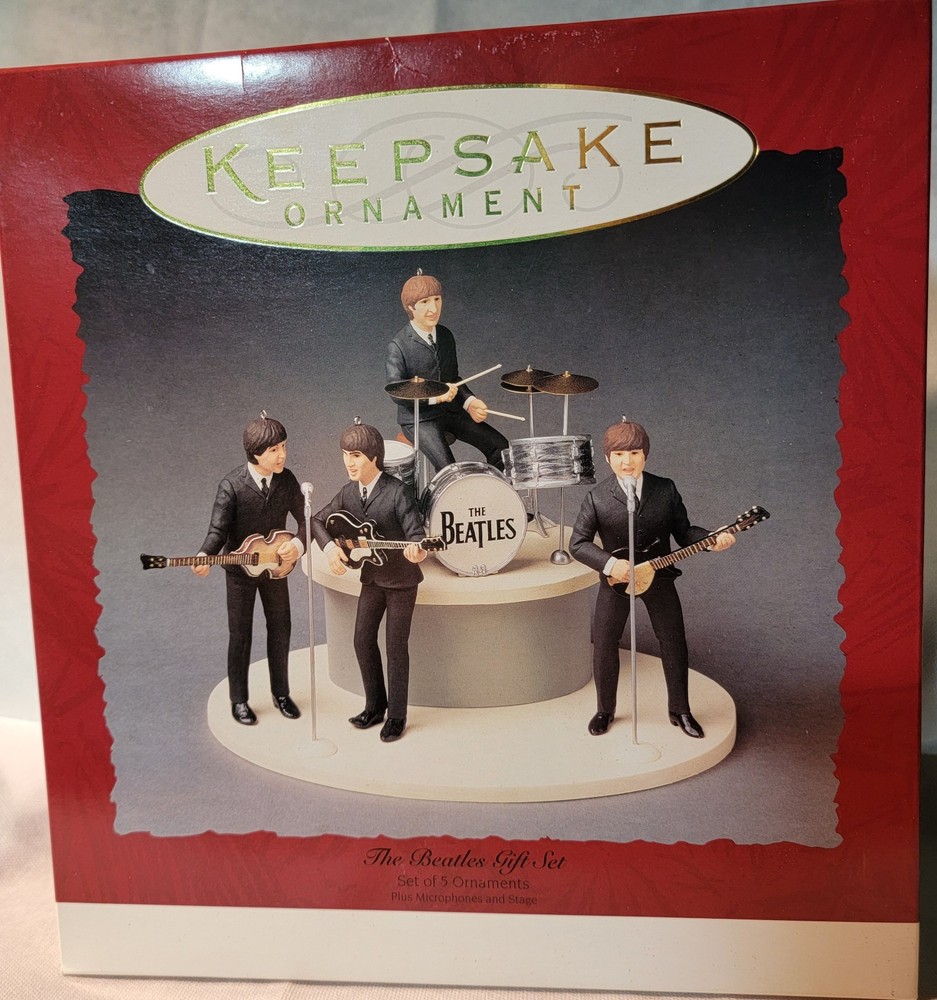 1994 Hallmark Keepsake Ornament The Beatles Gift Set Brand New MIB