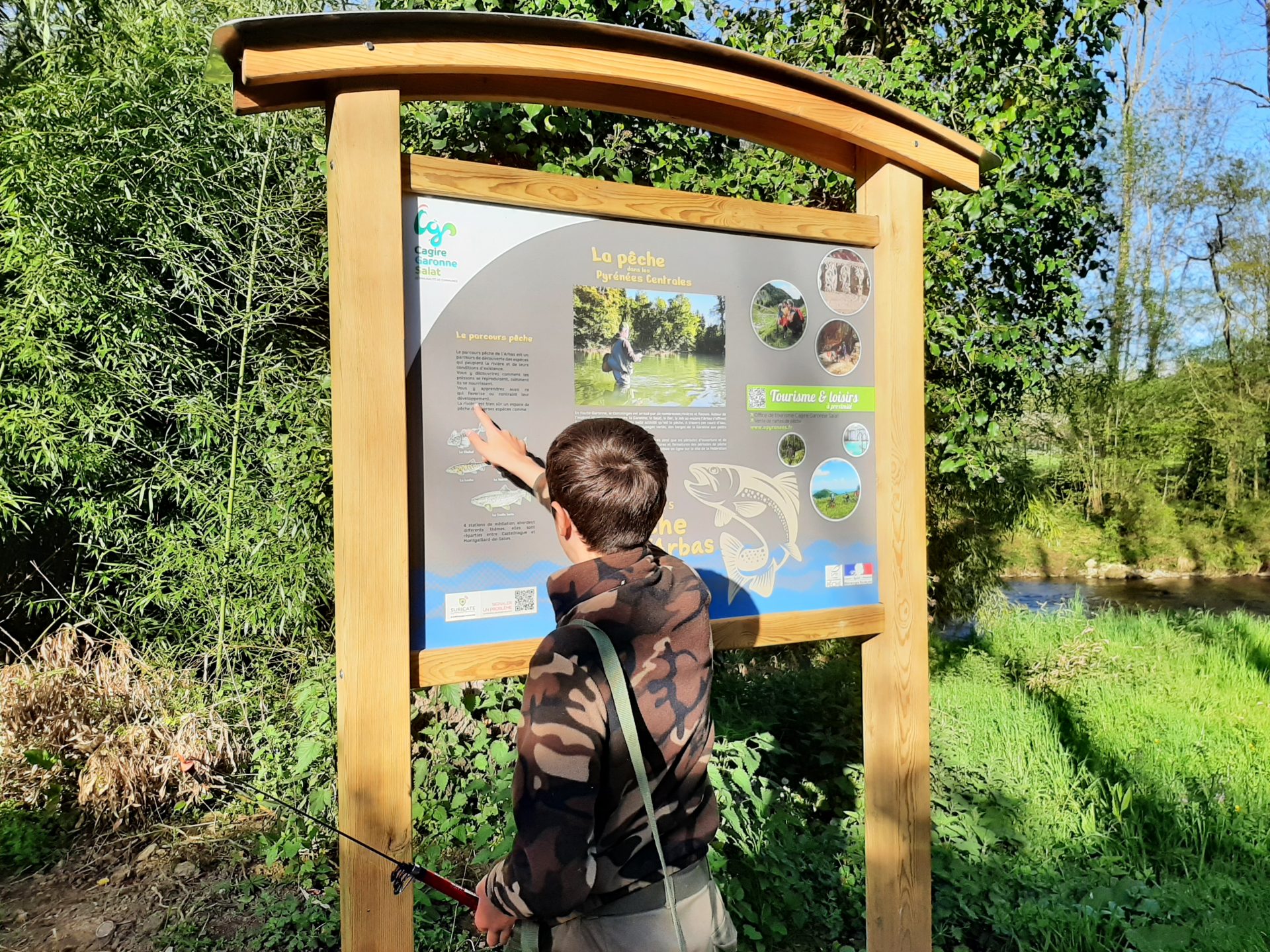 Parcours pêche Arbas Montgaillard Castelbiague