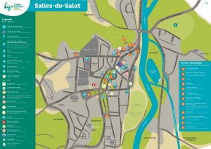Plan ville Salies-du-Salat Découvrir Visiter Salies-du-Salat